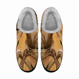 Men Devotion Prints Cotton Slippers