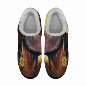 Men Fire Flame Cotton Slippers