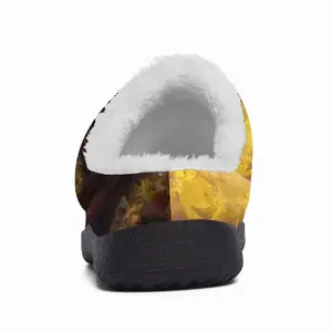 Men Fire Flame Cotton Slippers