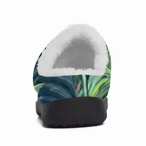 Men Tropical Lips Cotton Slippers