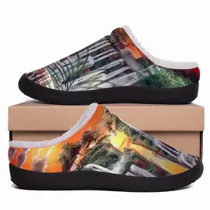 Men Beautiful Sunsets Cotton Slippers