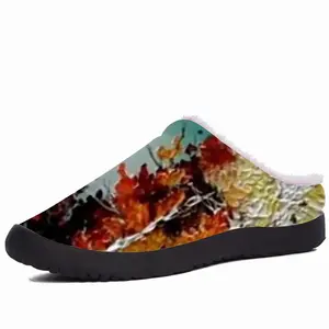 Men Autumn Leaves Cotton Slippers