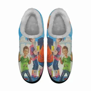 Men Painting The Dream World Cotton Slippers