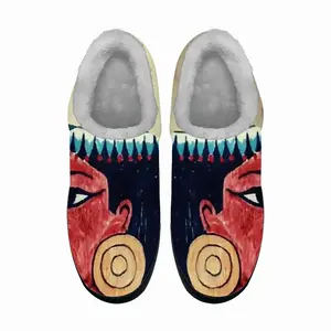 Men Striking Eyes Cotton Slippers