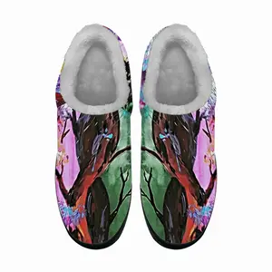 Men Colorful Family Tree Cotton Slippers