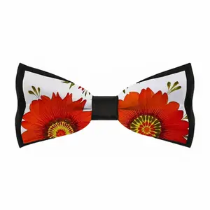 Three Red Flowers Men's Bow Tie