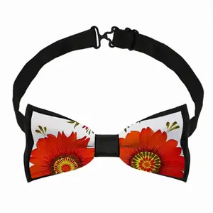 Three Red Flowers Men's Bow Tie