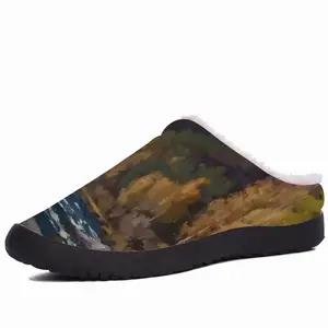 Men Sun On The White Ius River Cotton Slippers