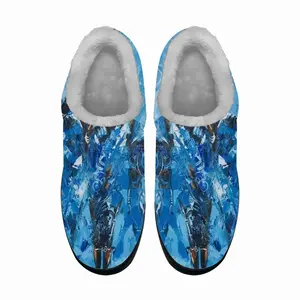 Men Women In Blue Ii Cotton Slippers