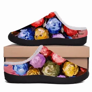 Men Beautiful Like Roses Cotton Slippers