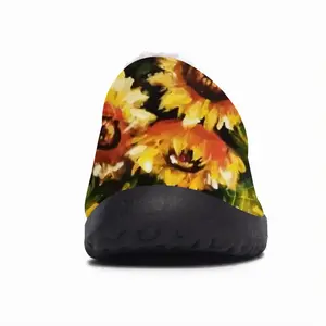 Men Golden Sun Flower Cotton Slippers