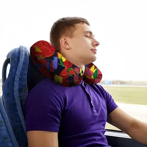 Poppies U-Shaped Neck Pillow