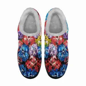 Men Flower Bouquet Cotton Slippers