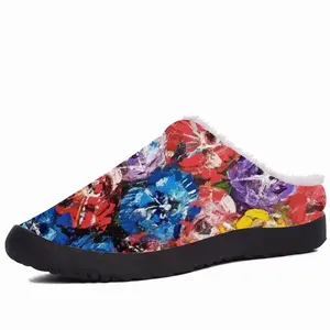 Men Flower Bouquet Cotton Slippers