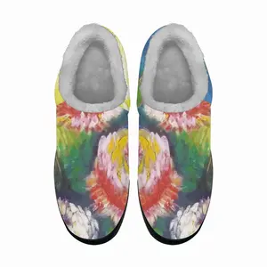 Men Beautiful Flowers Cotton Slippers