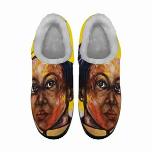 Men Golden Woman Cotton Slippers