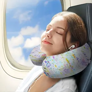 Watching Tv In Paris #43 U-Shaped Neck Pillow