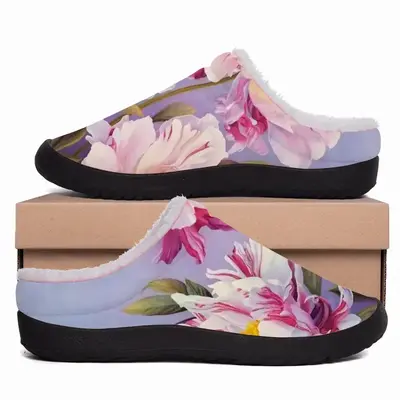 Men The Kingdom Of Peonies Cotton Slippers