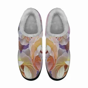 Men Yellow Roses Cotton Slippers