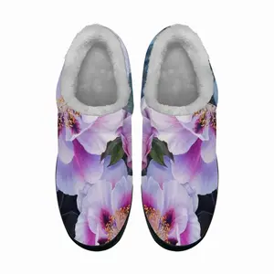 Men Peonies In The Garden Cotton Slippers