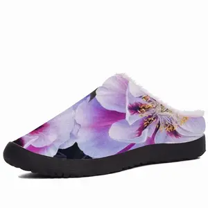 Men Peonies In The Garden Cotton Slippers