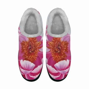 Men Coral Charm Peony Cotton Slippers