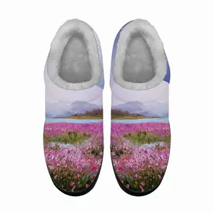 Men Pink Evening Cotton Slippers