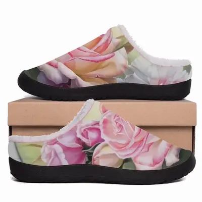 Men Melody Of Roses Cotton Slippers