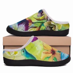 Men Tropical Splash Cotton Slippers