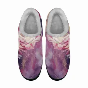 Men Flowers Glowing Cotton Slippers