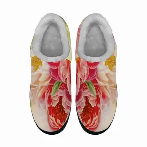 Men Peonies Mood Cotton Slippers