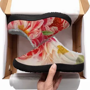 Men Peonies Mood Cotton Slippers