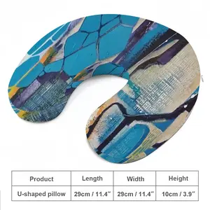 Maelstrom In Blue U-Shaped Neck Pillow