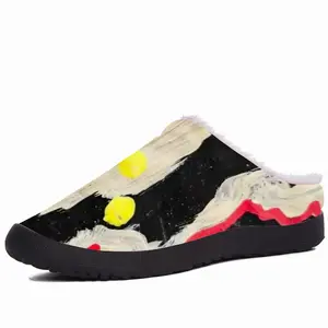 Men Black Yellow Red Abstract Cotton Slippers