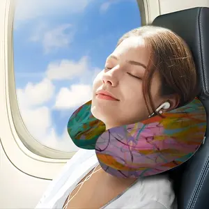 Alchemical Symbols U-Shaped Neck Pillow