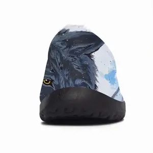 Men Wolf - Animals Wild Collage Design Decor Ideas Interior Cotton Slippers