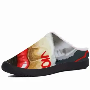 Men Passionate Love - Erotic Street Art Collage Bdsm People Body Cotton Slippers