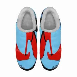 Men Under The Heel - Erotic Women Girl Feminism Cotton Slippers