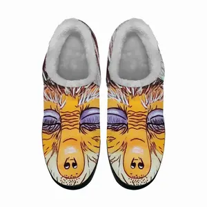 Men Monkey - Watercolor Animals Wild Interior Decor Gift Ideas Design Asian Cotton Slippers