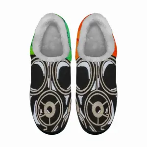 Men Earth Pandemic Interior Decor Street Art Cotton Slippers