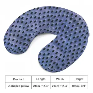 Holes Purple Blue U-Shaped Neck Pillow