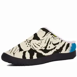 Men Albino - White Tiger Animals Interior Decor Gift Cotton Slippers