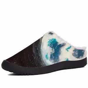 Men Blue Moon Street Art Sky Interior Design Ideas Decor Cotton Slippers