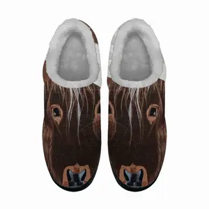 Men Bull - Red Bull Taurus Animals Buffalo Wild Cotton Slippers