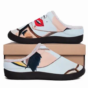 Men Fashion Girl - Watercolor Markers Fashion Girl Style Fashion Girl Blogger Influencer Cotton Slippers