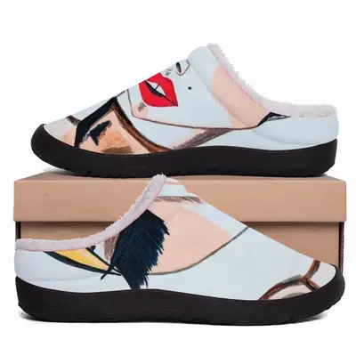 Men Fashion Girl - Watercolor Markers Fashion Girl Style Fashion Girl Blogger Influencer Cotton Slippers