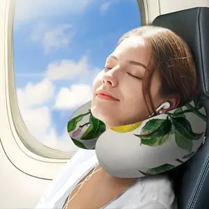 Lemon Branch U-Shaped Neck Pillow