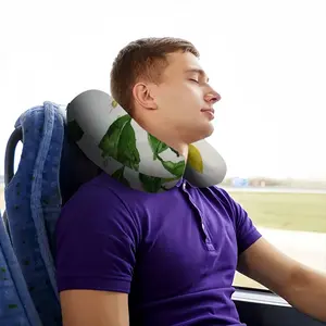 Lemon Branch U-Shaped Neck Pillow