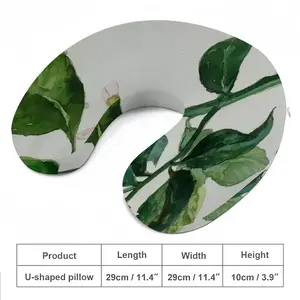 Lemon Branch U-Shaped Neck Pillow