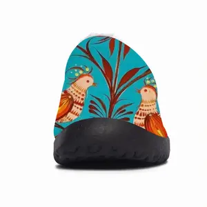 Men Tree Of Life On Blue Background Cotton Slippers